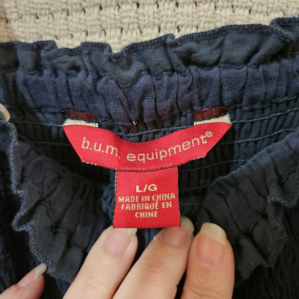Vintage BUM Equipment Mini Dress Lg - Picture 2 of 9